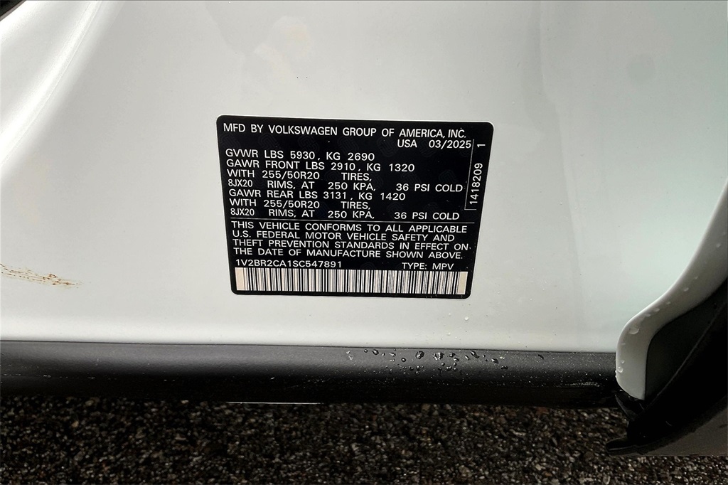 2025 Volkswagen Atlas 2.0T SEL - Photo 16