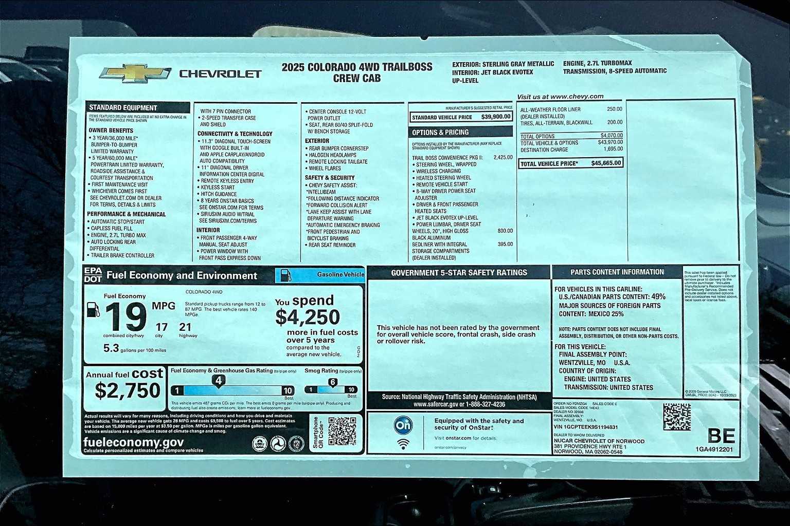 2025 Chevrolet Colorado 4WD Trail Boss - Photo 18