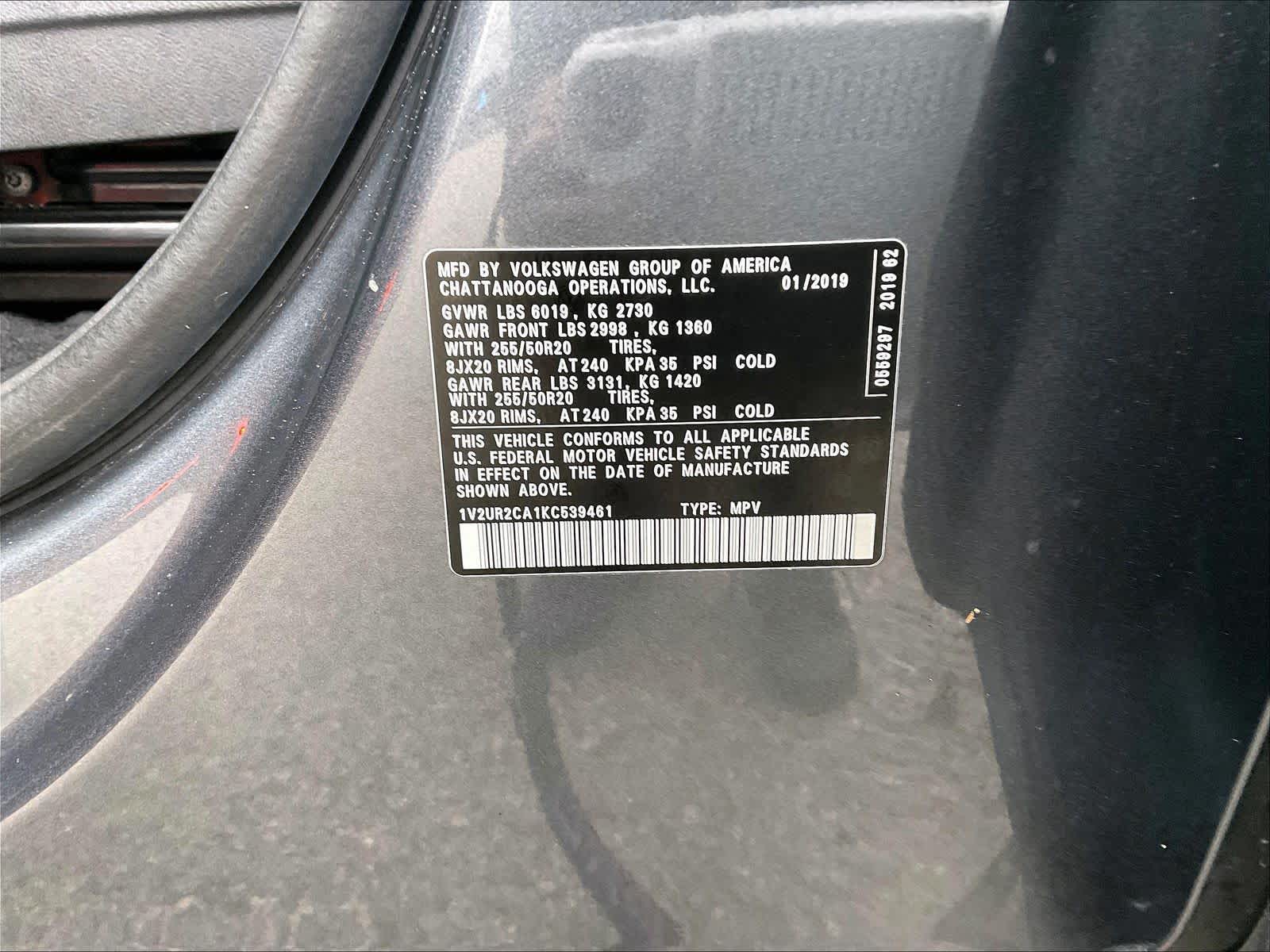 2019 Volkswagen Atlas 3.6L V6 SE w/Technology - Photo 36