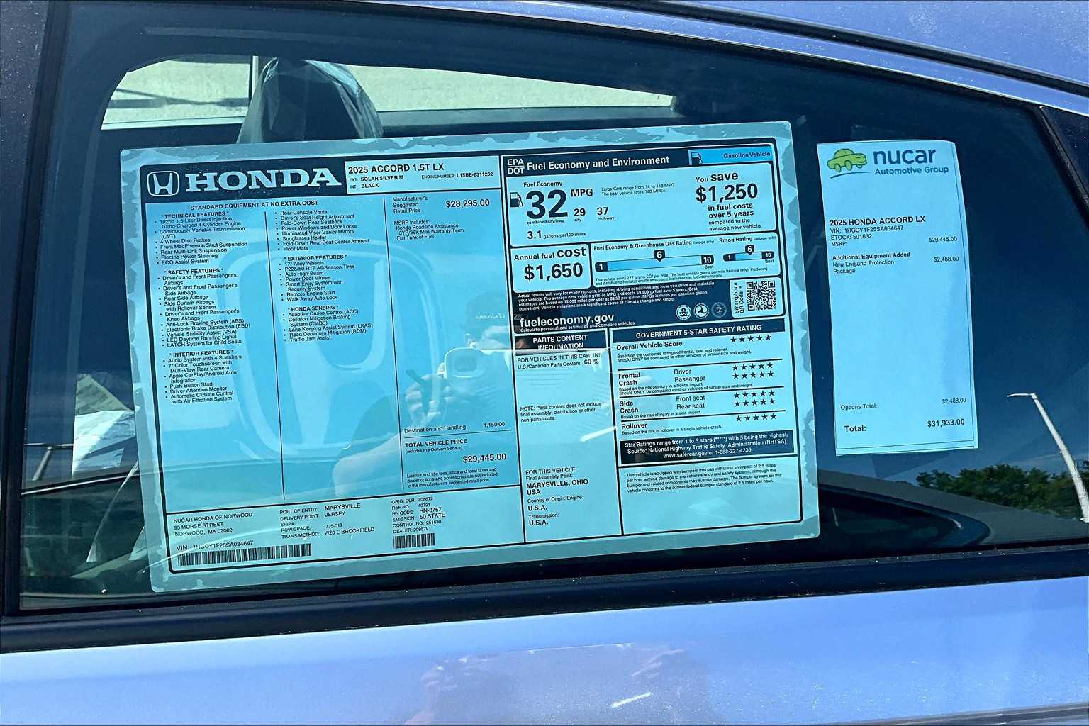 2025 Honda Accord LX - Photo 17