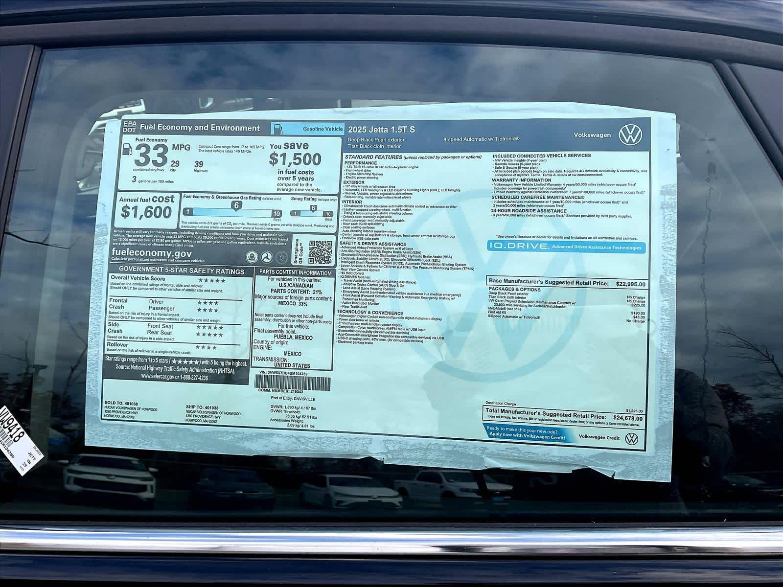 2025 Volkswagen Jetta S - Photo 18