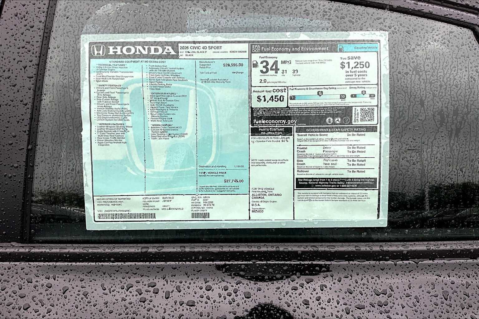 2026 Honda Civic Sport - Photo 17