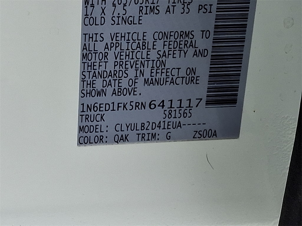 2024 Nissan Frontier SV - Photo 26