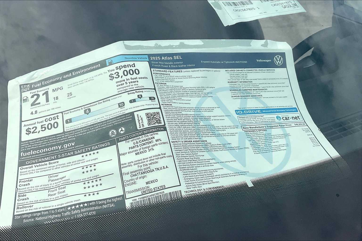 2025 Volkswagen Atlas 2.0T SEL - Photo 17