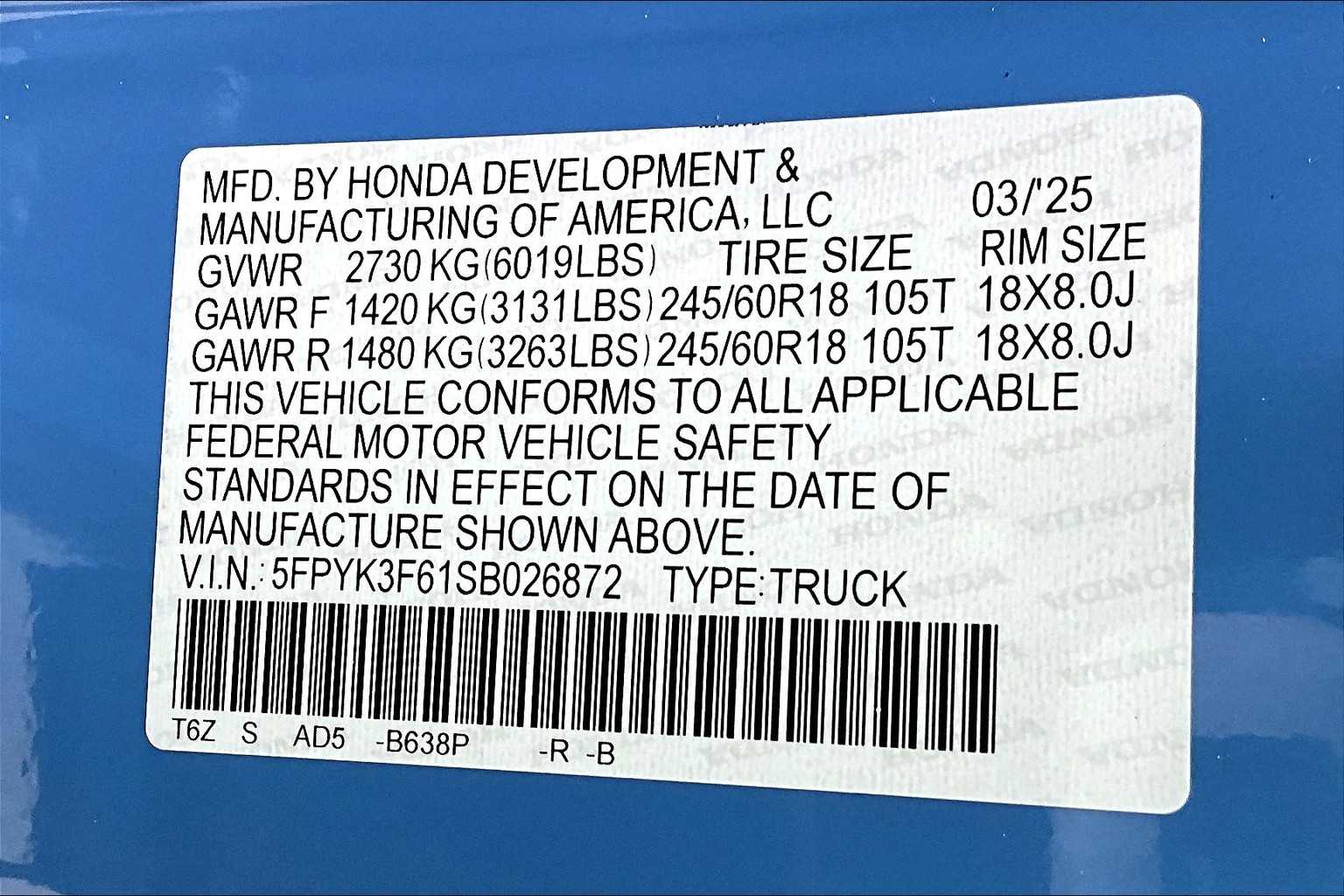 2025 Honda Ridgeline TrailSport - Photo 17