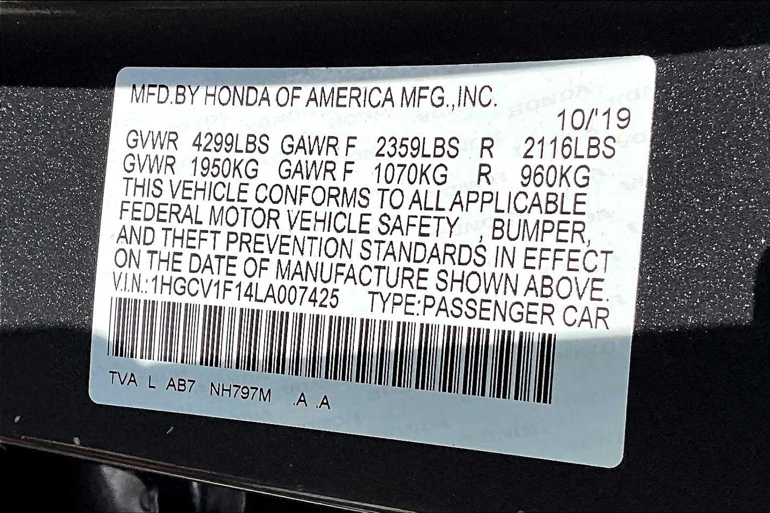 2020 Honda Accord LX - Photo 32
