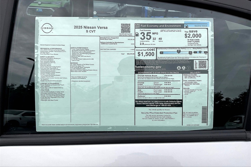 2025 Nissan Versa 1.6 S - Photo 17
