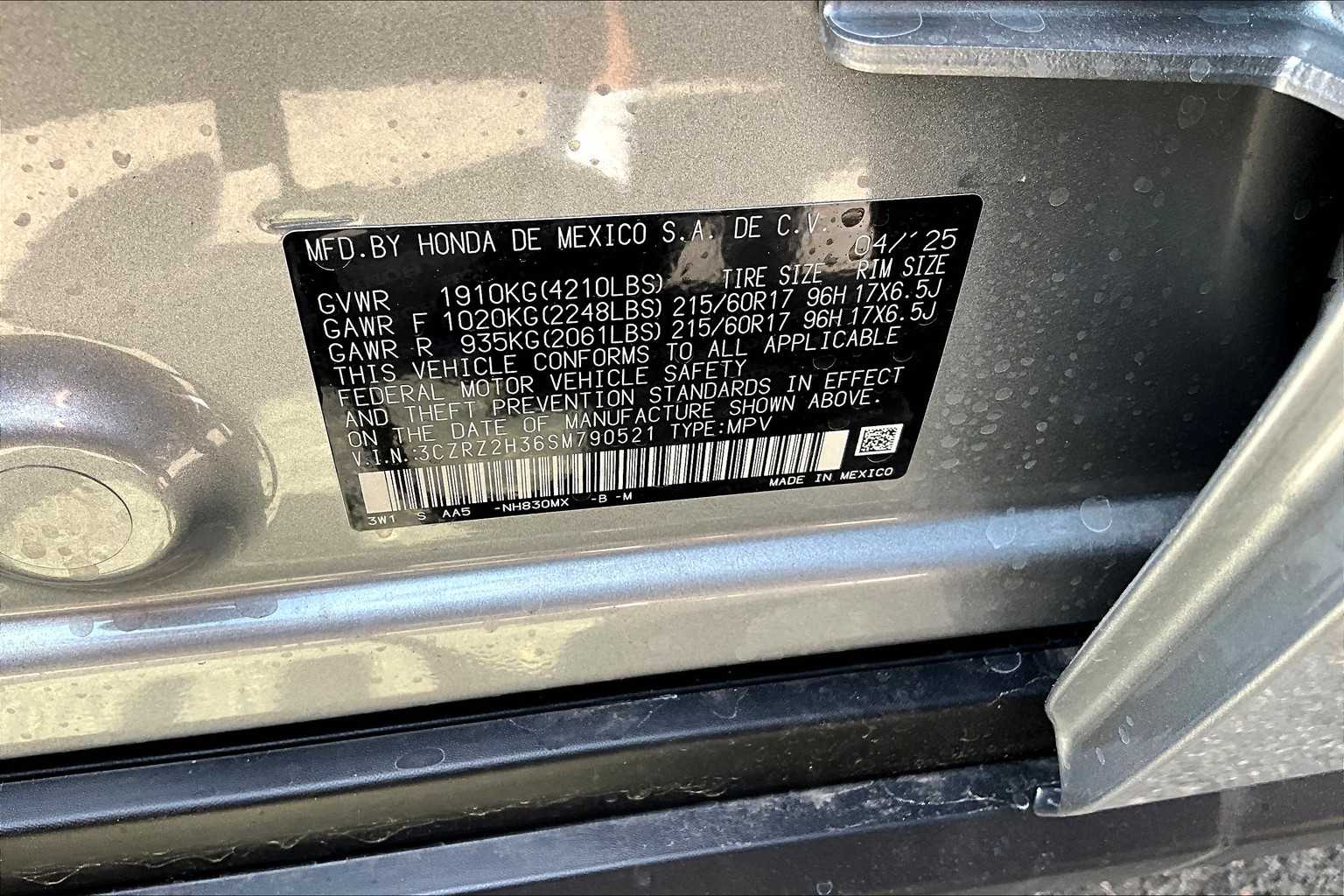 2025 Honda HR-V LX - Photo 18