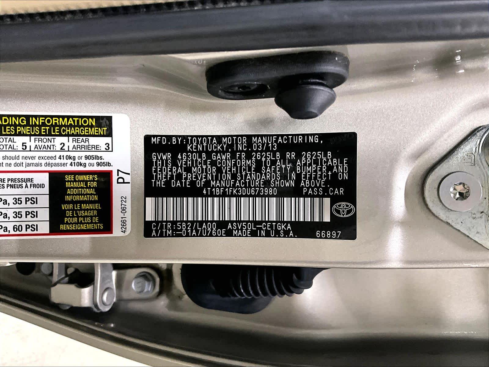 2013 Toyota Camry L - Photo 6