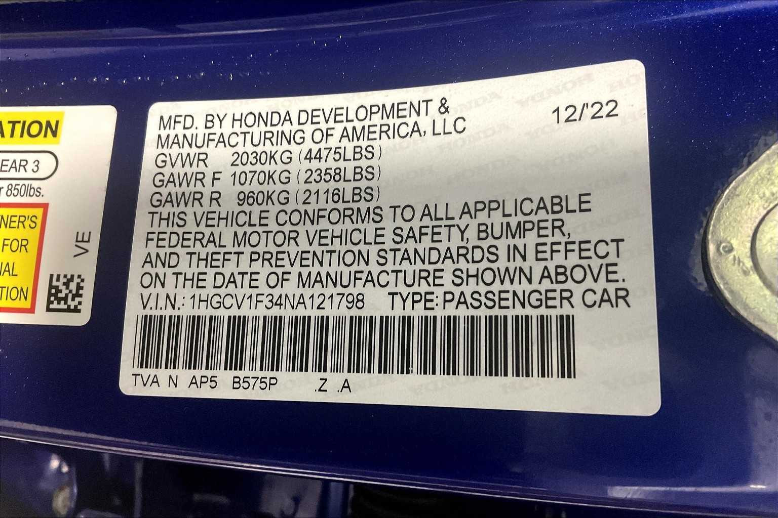 2022 Honda Accord Sport - Photo 35
