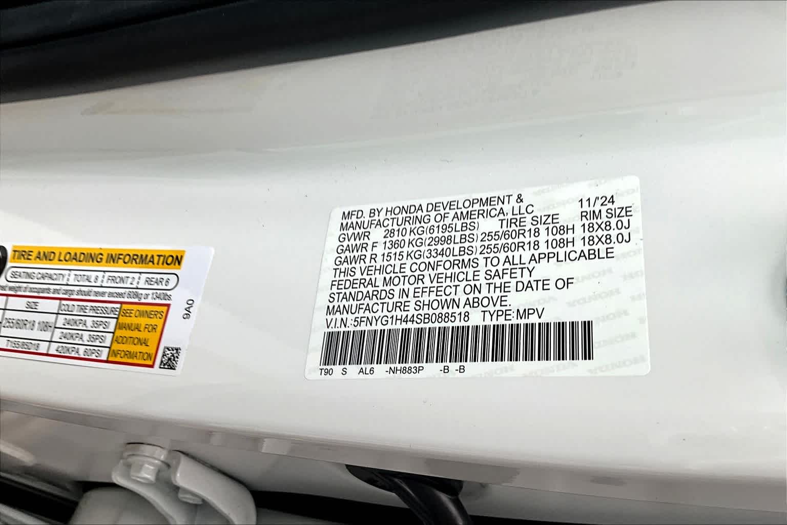 2025 Honda Pilot EX-L - Photo 18