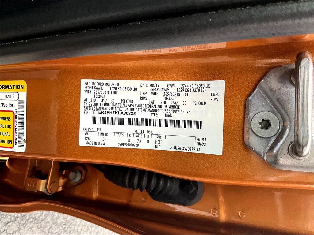 2019 Ford Ranger Lariat - Photo 36