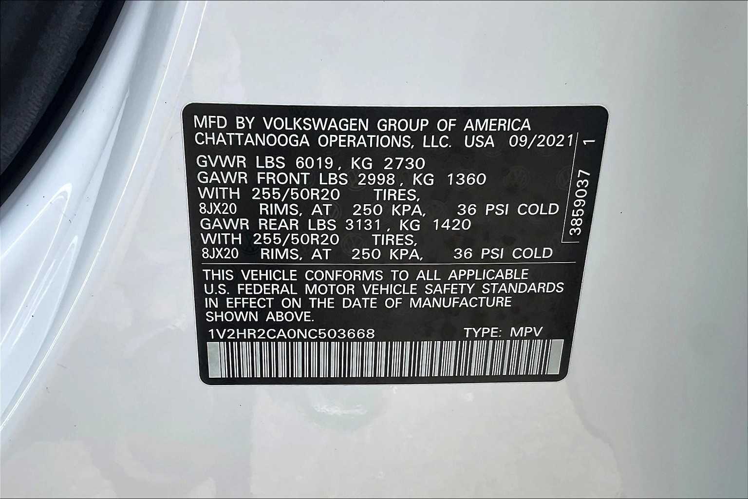 2022 Volkswagen Atlas 3.6L V6 SE w/Technology - Photo 35