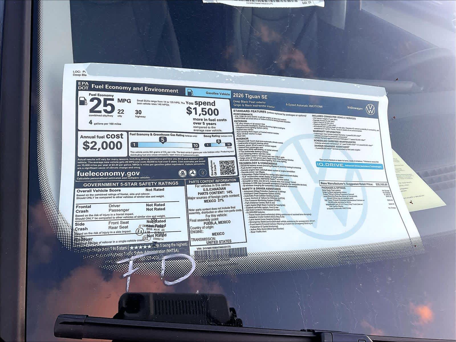 2026 Volkswagen Tiguan SE - Photo 18