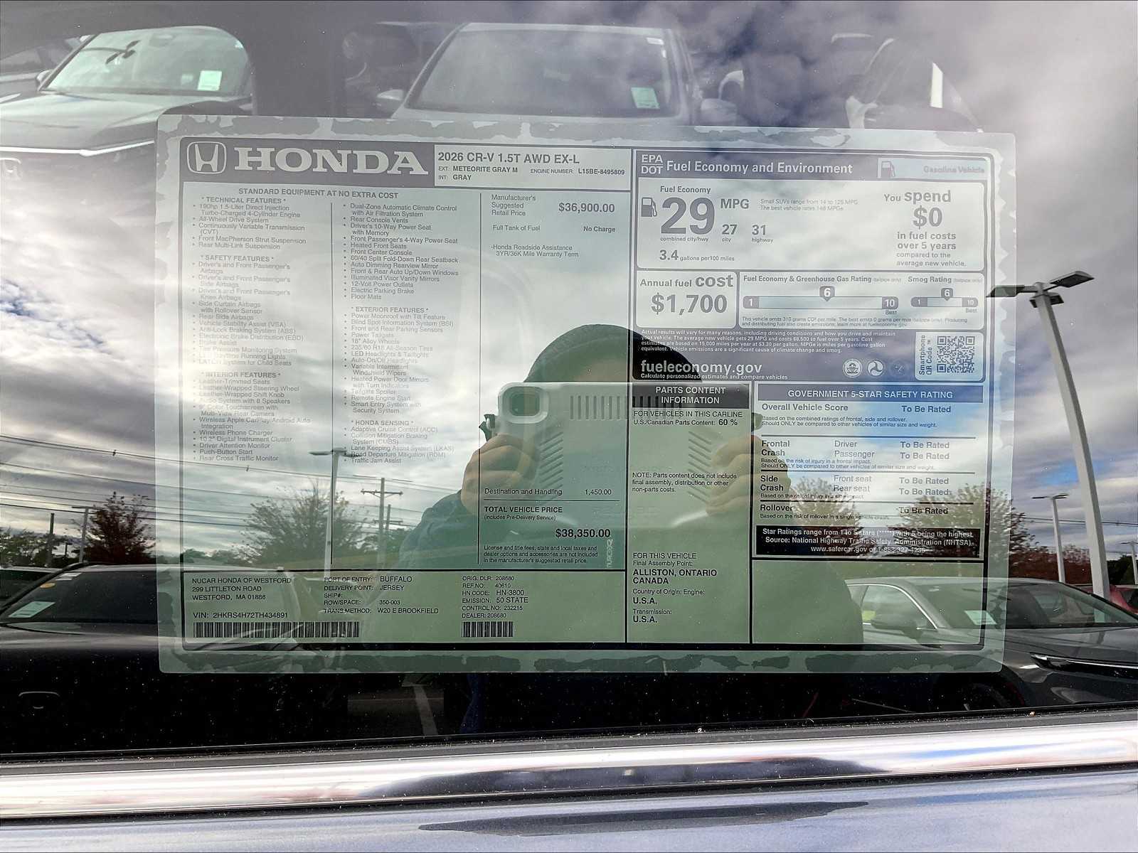 2026 Honda CR-V EX-L - Photo 18
