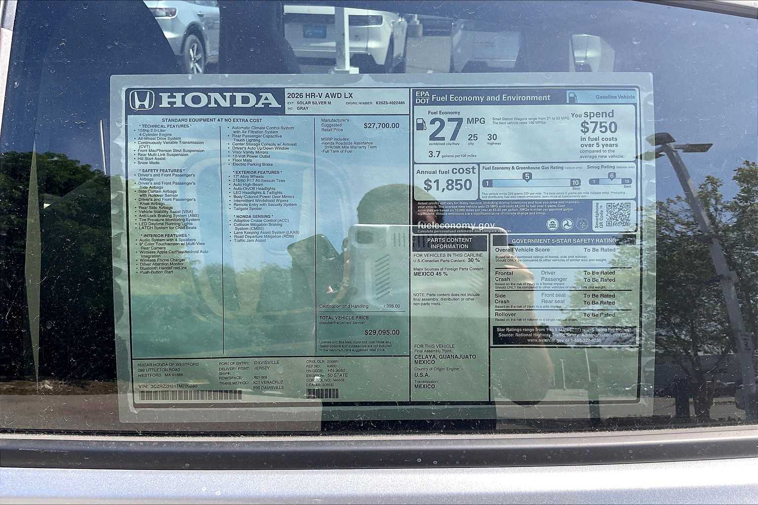2026 Honda HR-V LX - Photo 18