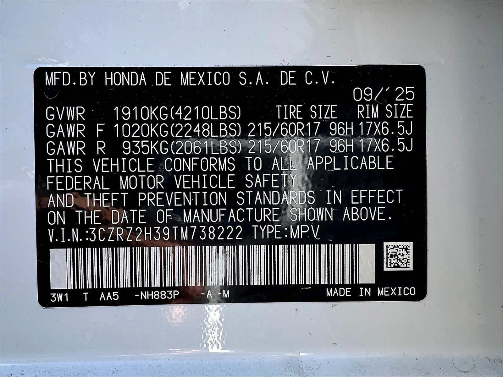 2026 Honda HR-V LX - Photo 17