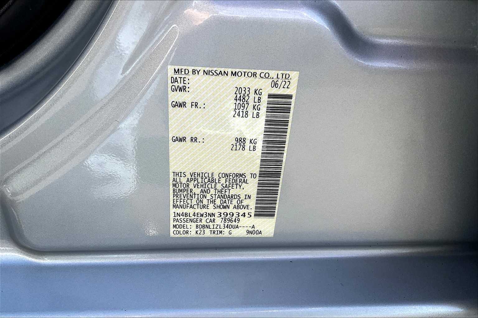 2022 Nissan Altima 2.5 SL - Photo 36