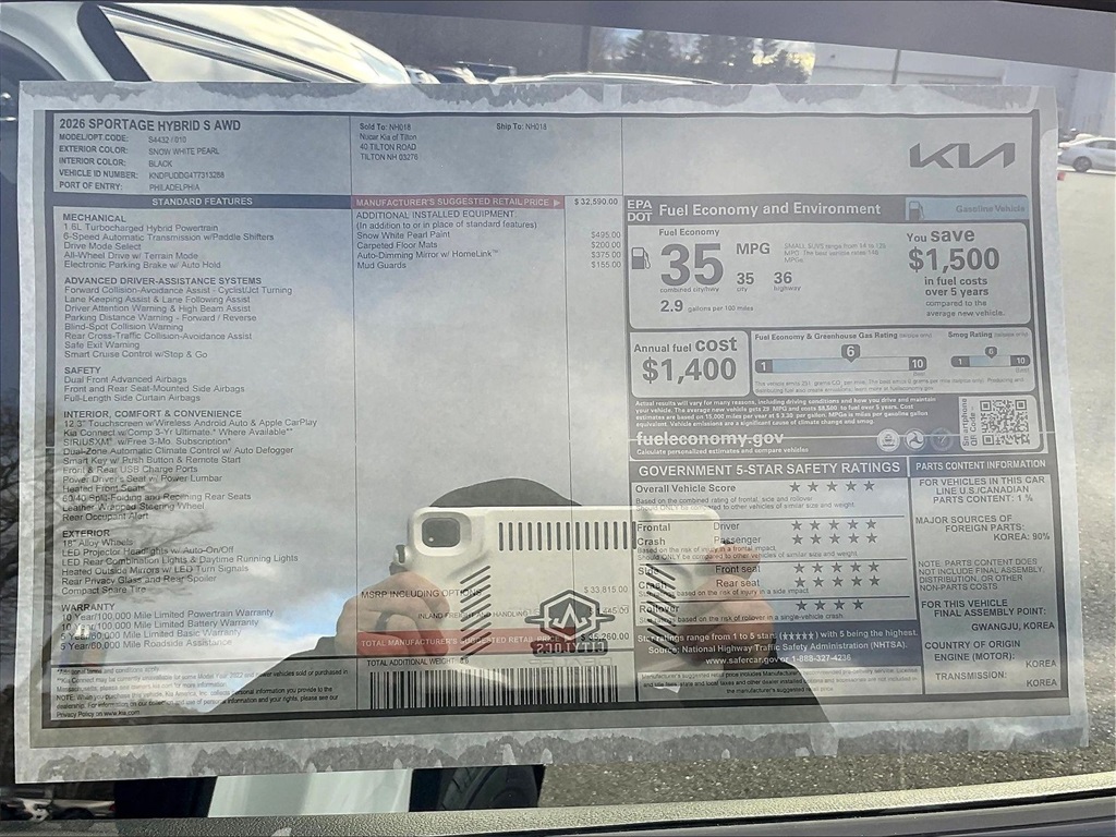 2026 Kia Sportage Hybrid S - Photo 17