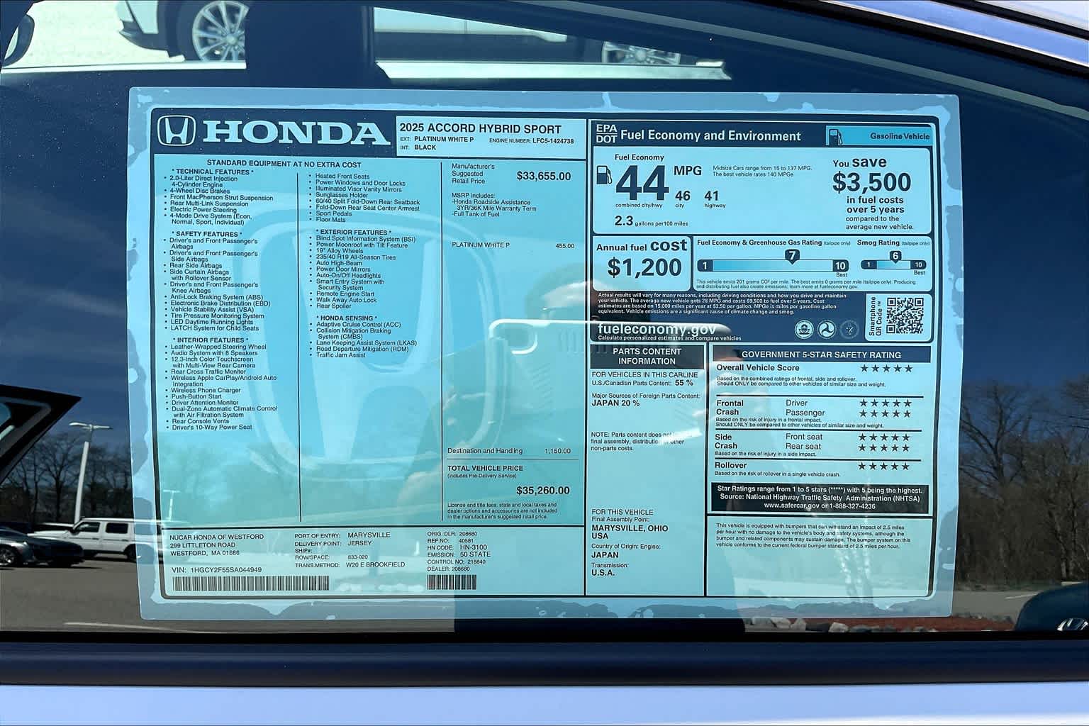 2025 Honda Accord Hybrid Sport - Photo 17