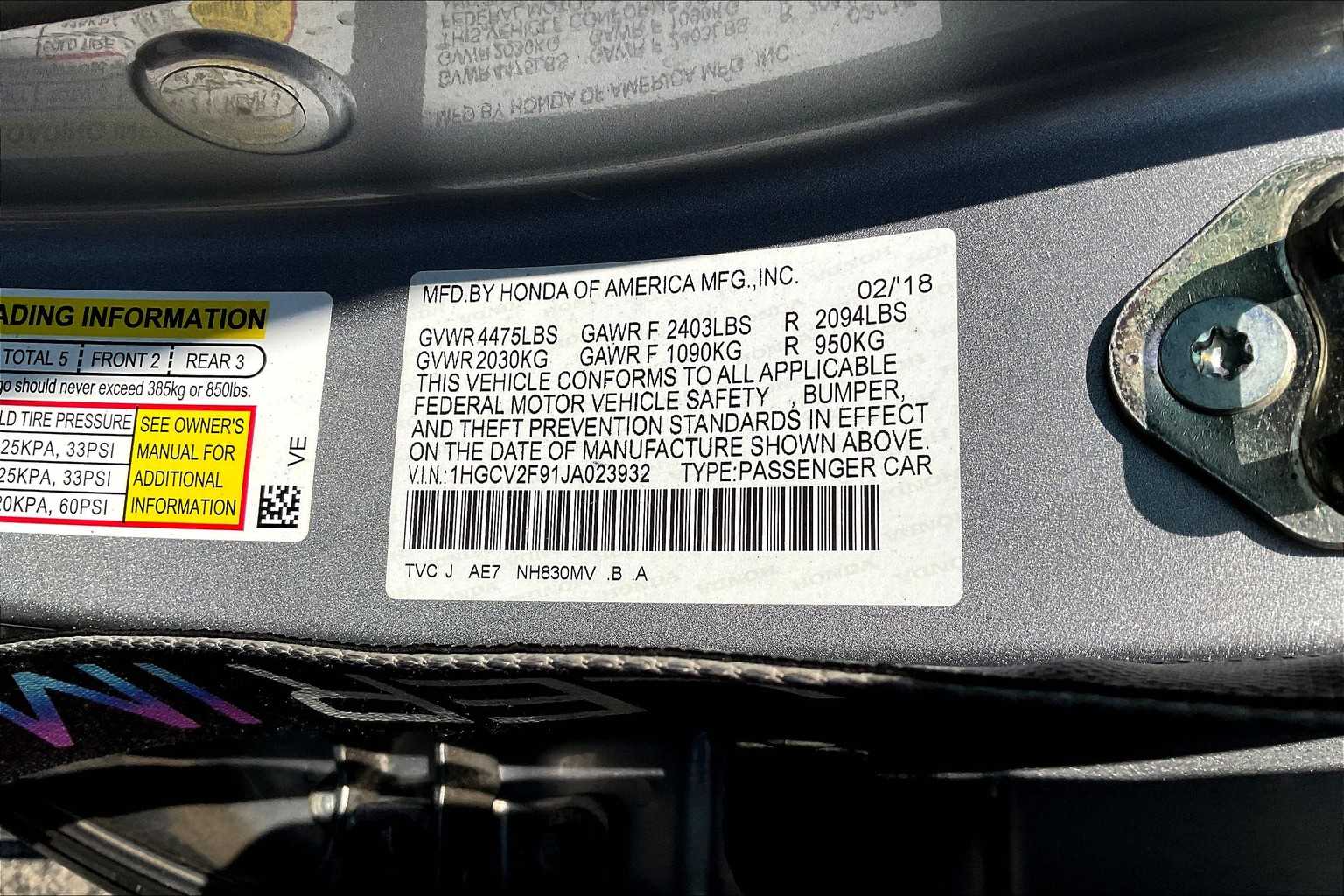 2018 Honda Accord Touring 2.0T - Photo 35