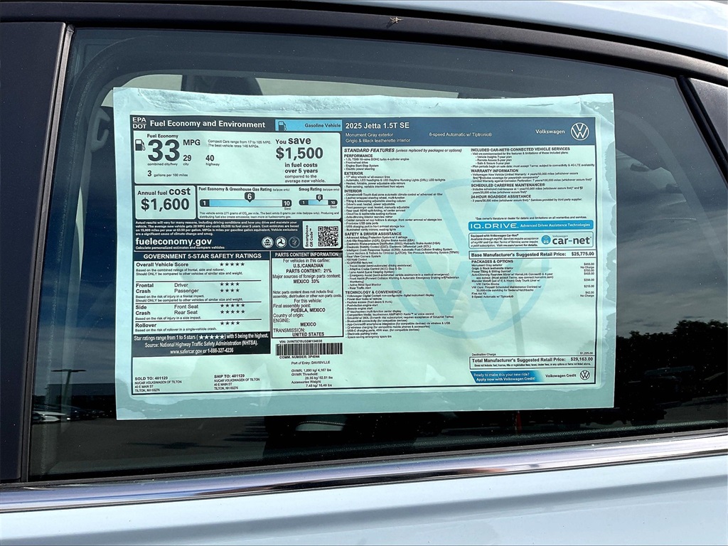2025 Volkswagen Jetta 1.5T SE - Photo 17