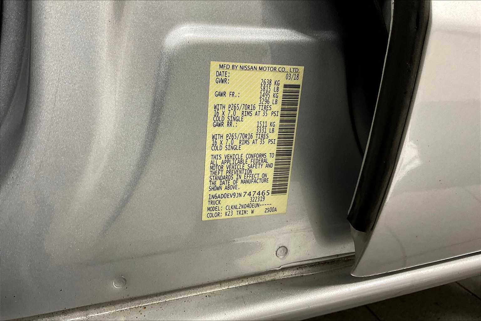 2018 Nissan Frontier SV V6 - Photo 35