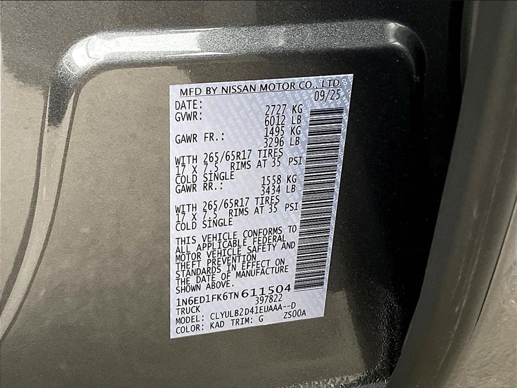 2026 Nissan Frontier SV - Photo 16