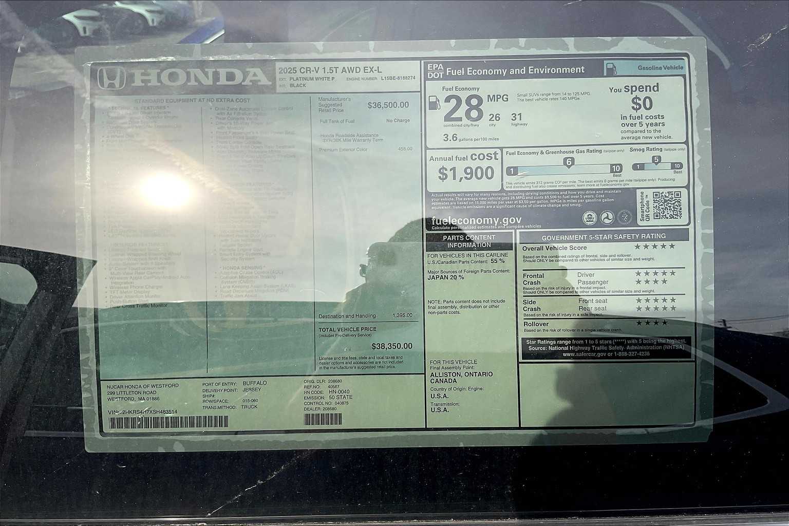 2025 Honda CR-V EX-L - Photo 17