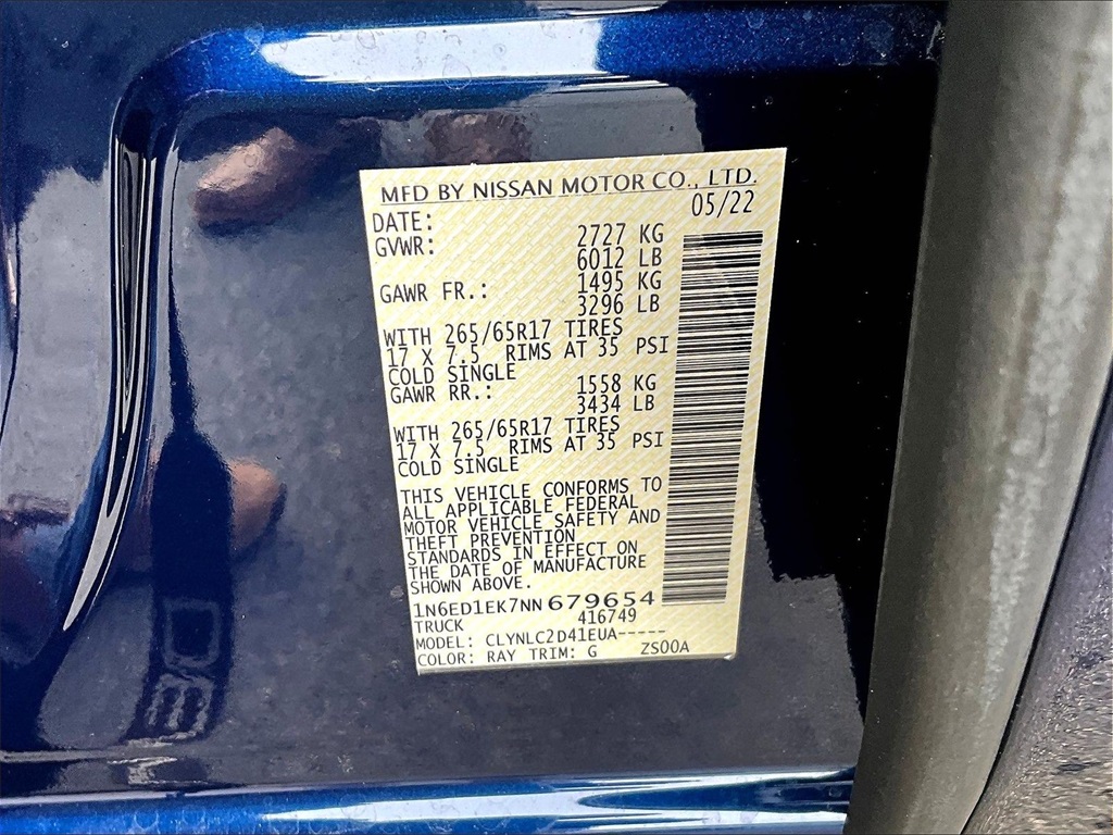 2022 Nissan Frontier SV - Photo 34