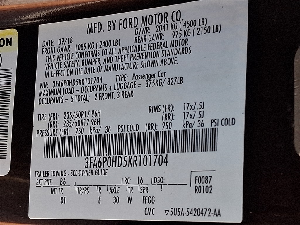 2019 Ford Fusion SE - Photo 26