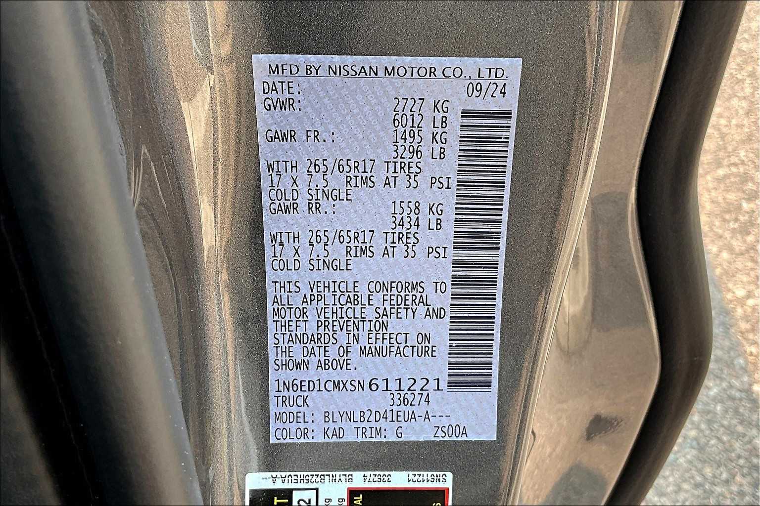2025 Nissan Frontier SV - Photo 35