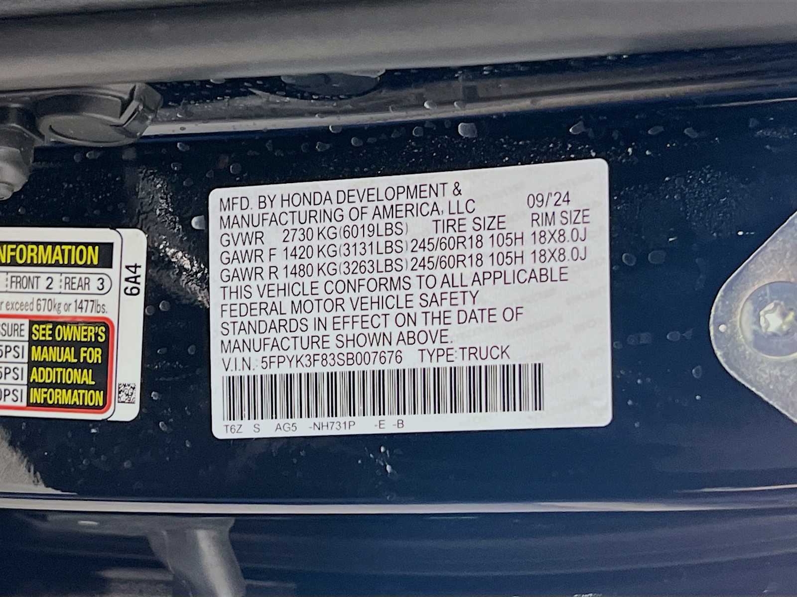 2025 Honda Ridgeline Black Edition - Photo 34
