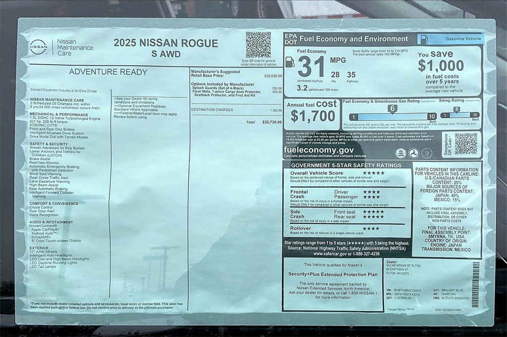 2025 Nissan Rogue S - Photo 17