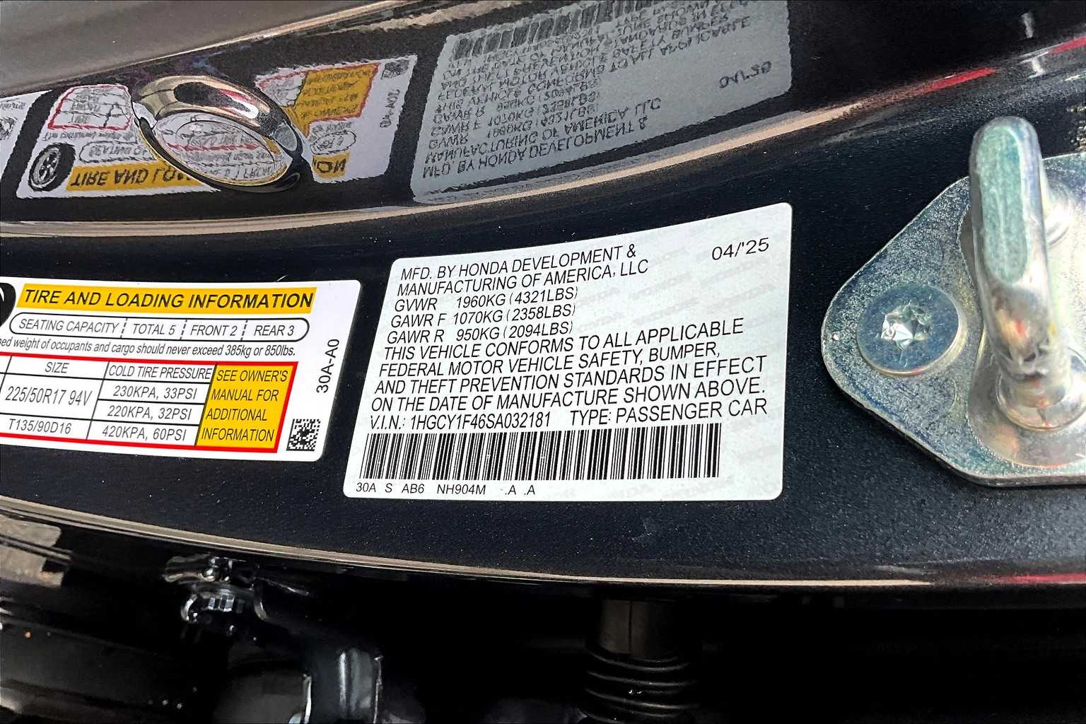 2025 Honda Accord SE - Photo 18