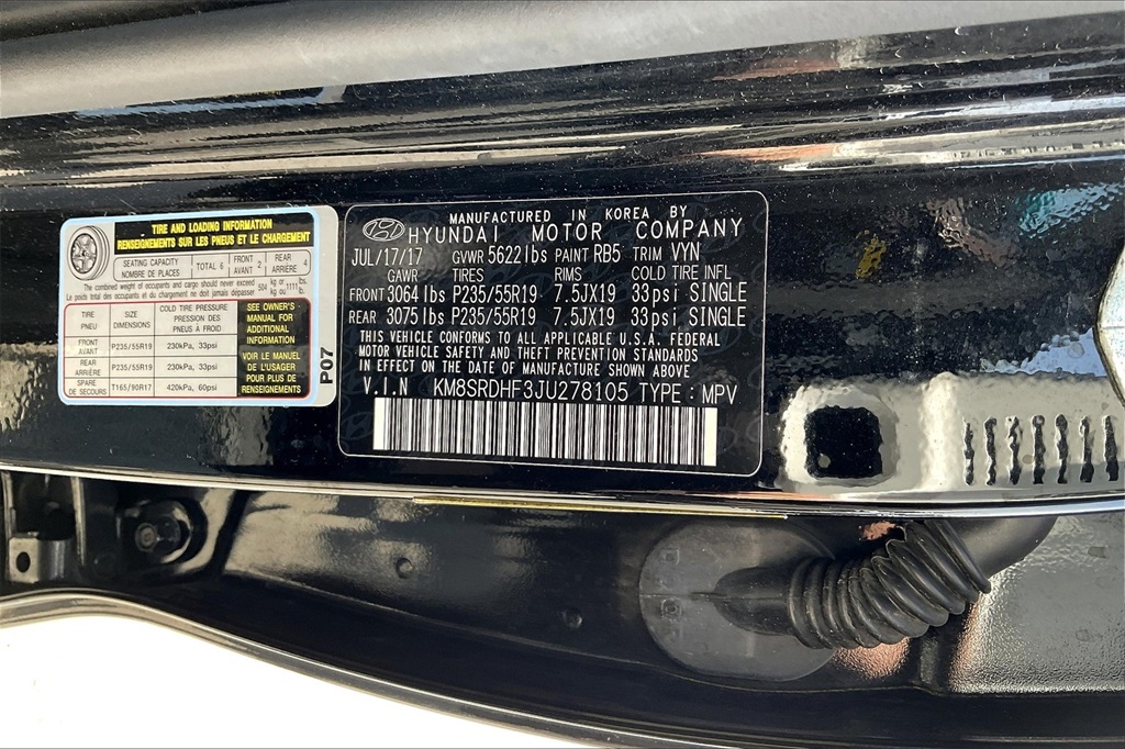 2018 Hyundai Santa Fe Limited Ultimate - Photo 34