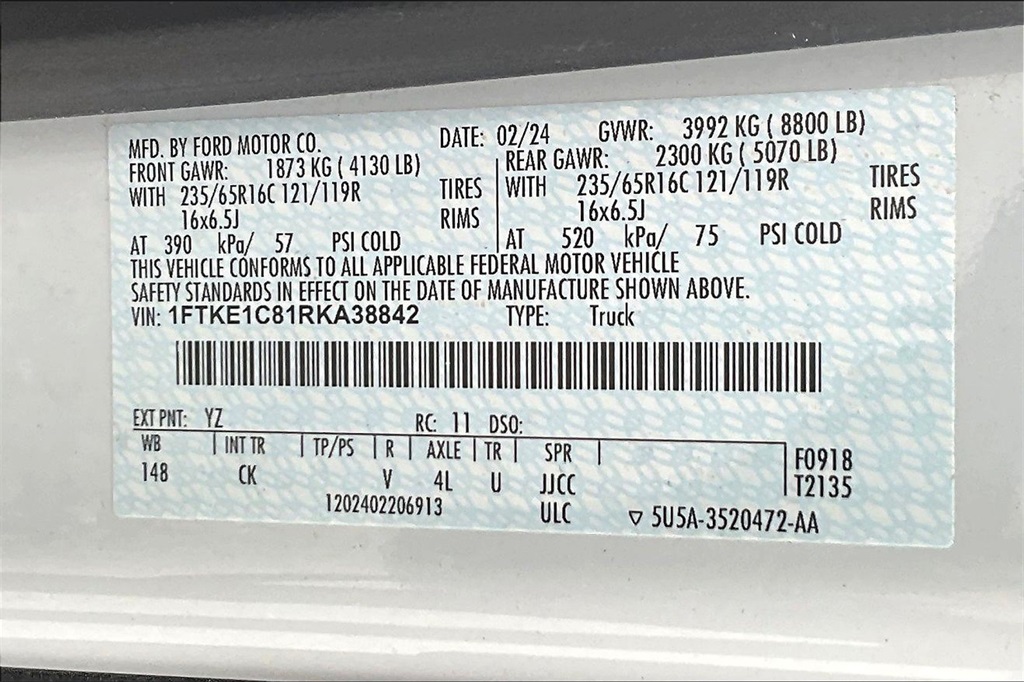 2024 Ford Transit-150 Base - Photo 17