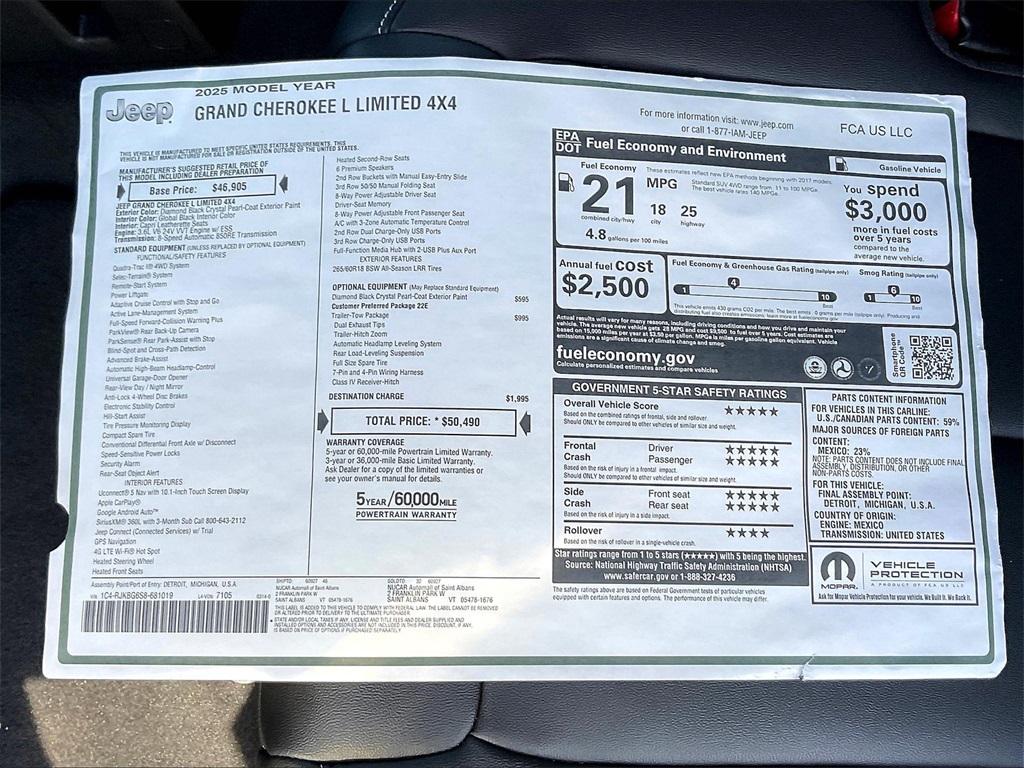 2025 Jeep Grand Cherokee L Limited - Photo 17