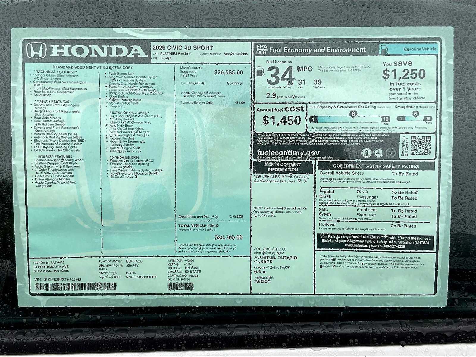 2026 Honda Civic Sport - Photo 18