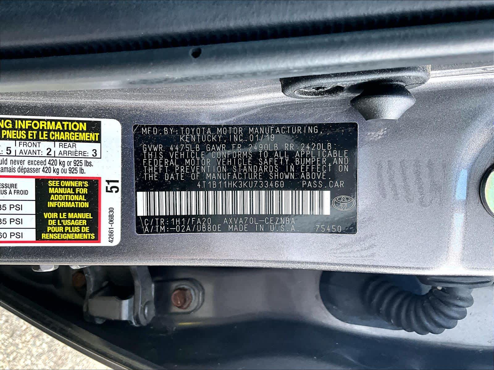 2019 Toyota Camry LE - Photo 6