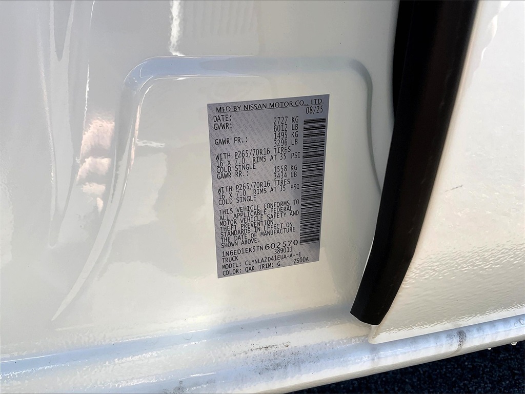2026 Nissan Frontier S - Photo 16