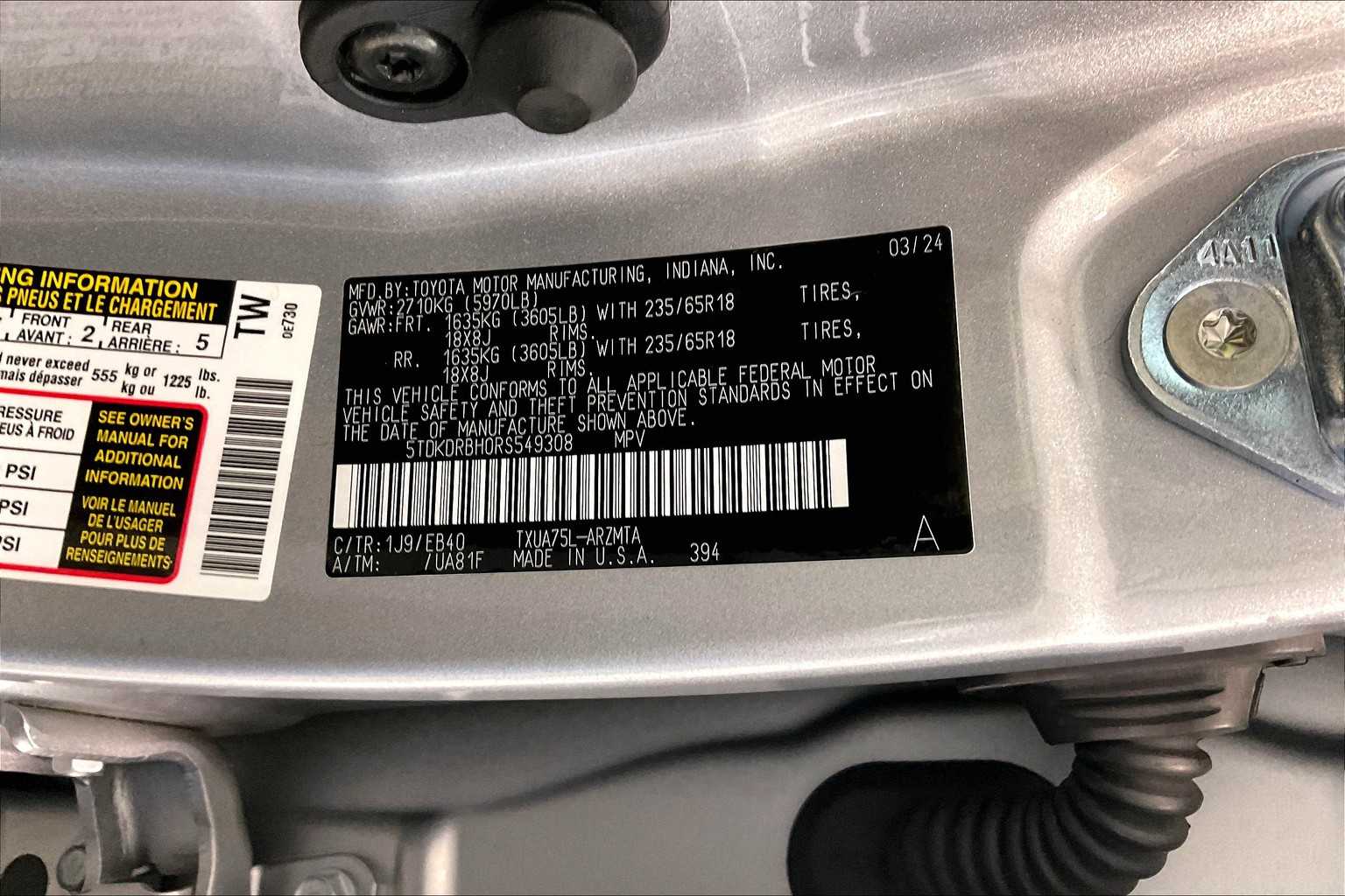 2024 Toyota Highlander XLE - Photo 36