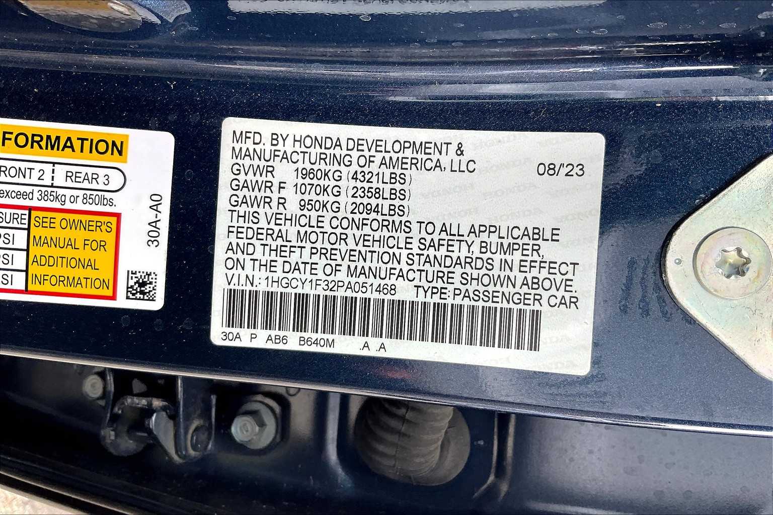2023 Honda Accord EX - Photo 33