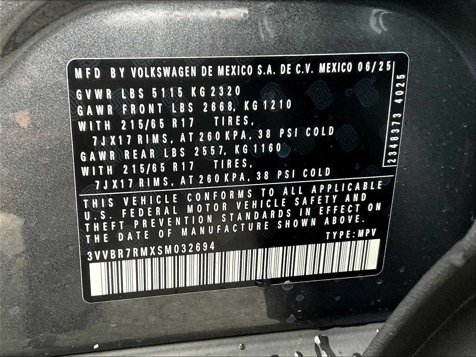 2025 Volkswagen Tiguan S - Photo 17