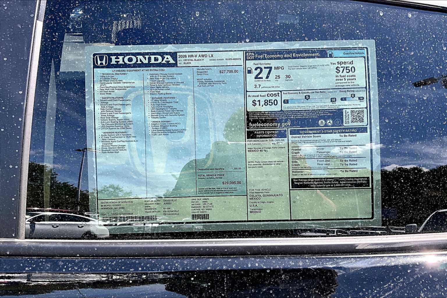 2026 Honda HR-V LX - Photo 18
