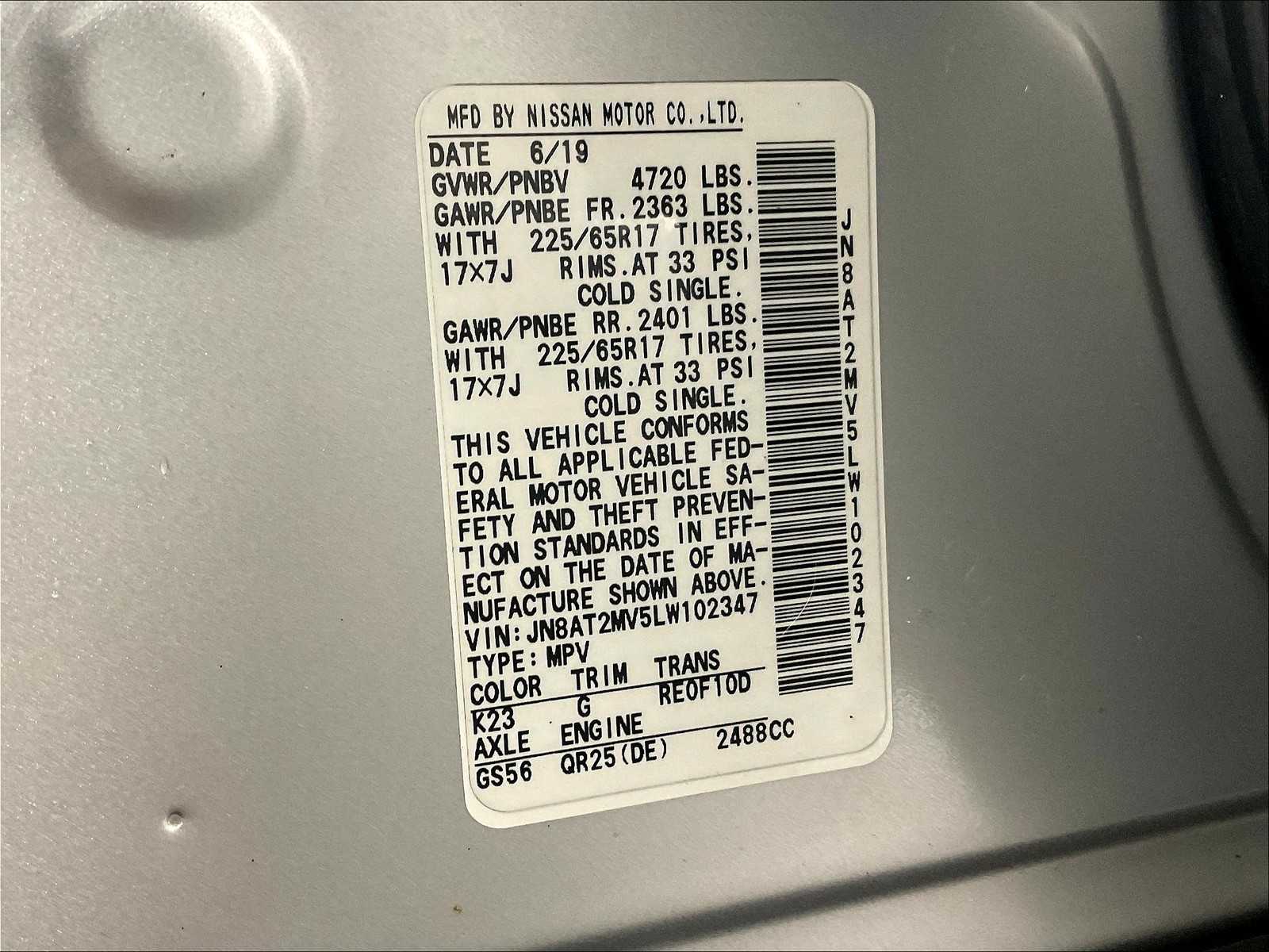 2020 Nissan Rogue SV - Photo 36