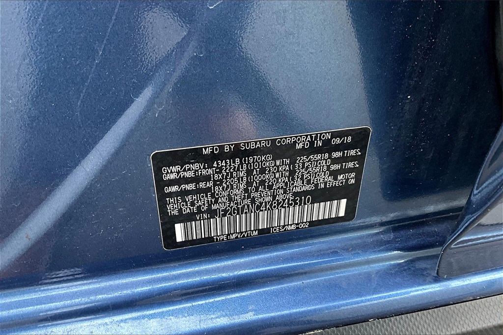 2019 Subaru Crosstrek 2.0i Limited - Photo 32
