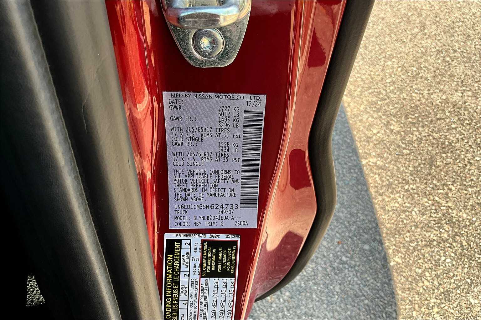 2025 Nissan Frontier SV - Photo 35