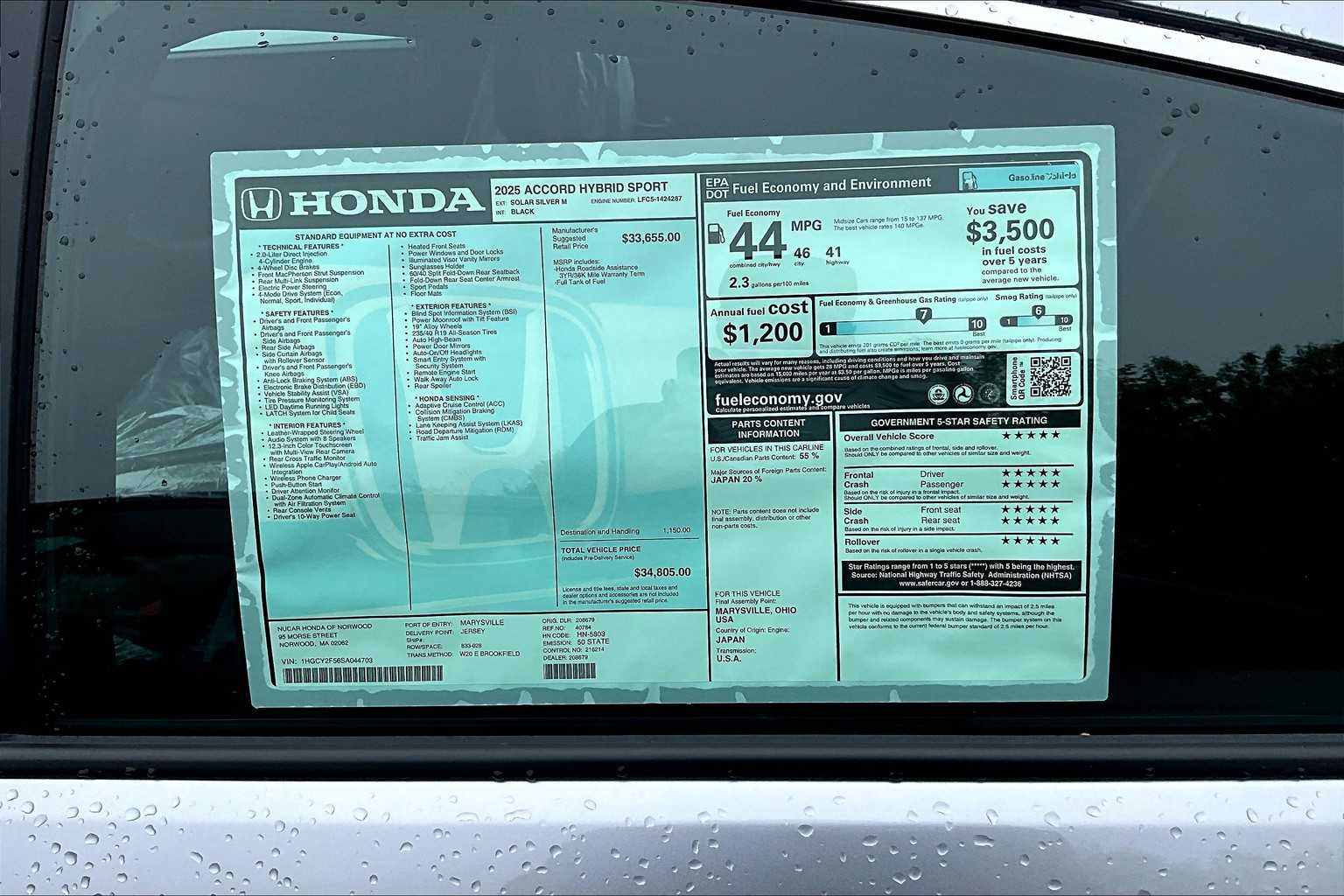 2025 Honda Accord Hybrid Sport - Photo 16