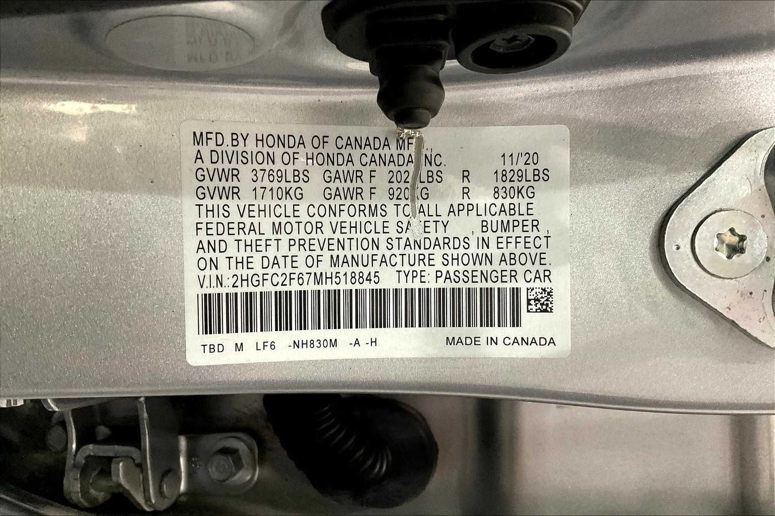 2021 Honda Civic LX - Photo 33